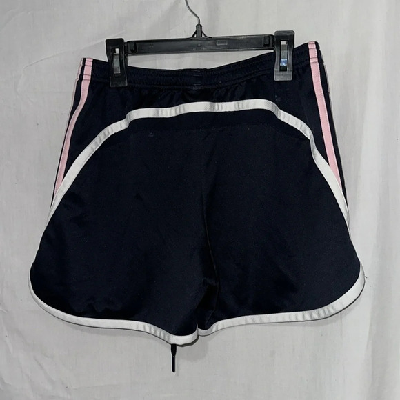 black pink white Adidas shorts size small 4" - Picture 2 of 3
